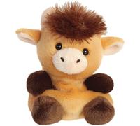 AURORA PALM PALS HUBERT HIGHLAND COW BROWN 5" SUPER SOFT BEAN TOY PLUSH NEW