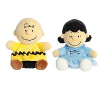 Aurora Peanuts Palm Pal Plush Bundle, Lucy and Charlie Brown