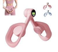 Aurora Pelvic Floor Exerciser, Thigh Master Thigh Exerciser for Women, Full Body Muscle Exercise, Comprehensive Upgrade, 360°Rotation, for Back Shoulder Arm Leg Workout (Pink-With counter)