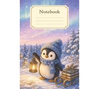 Aurora Penguin Notebook: 6 x 9 Inch Cute Lined Journal｜100 Pages｜Cream Paper｜for Notes, Reading Lists, School, Work, and Everyday Writing
