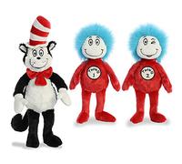 Aurora Plush Bundle of 3, 20" Cat in the Hat, and 12" Thing 1 & 12" Thing 2