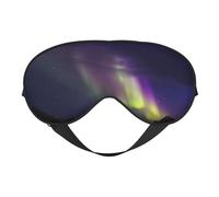 Aurora Polaris Print Satin Sleep Mask & Eye Mask | Deep Dream Sleep Masks for Women & Men | Soft Sleeping Eye Mask to Nourish Skin