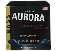 Aurora Premium Coloured Bass Guitar Strings, Aqua, 45-125