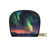 Aurora Printed Card Holder Wallet, Women's PU Leather Card Case Wallet & Pocket Wallet