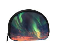 Aurora Printed Coin Purse Pouch-Shell Pouch Wallet,Mini Storage Bag,Cosmetic Bagholder for Woman Girls