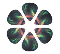Aurora Printed Guitar Picks -6 Pcs Guitar Picks Plectrum,Guitar Accessories,Electric Guitar Pick 0.71mm