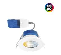 Aurora R6 6W Dimmable IP65 CCT Fast Fix Downlight 3000/4000/5700K - White - AU-R6CSFFH