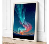 Aurora Rising Canvas Wall Art Print 18x12 Inch