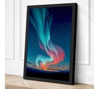 Aurora Rising Canvas Wall Art Print 24x16 Inch