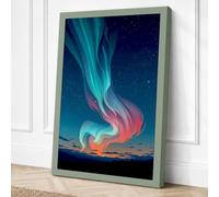Aurora Rising Canvas Wall Art Print 30x20 Inch