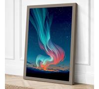 Aurora Rising Canvas Wall Art Print 30x20 Inch