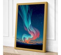Aurora Rising Canvas Wall Art Print 36x24 Inch