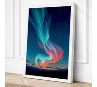 Aurora Rising Canvas Wall Art Print 36x24 Inch