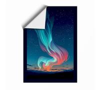 Aurora Rising Modern Unframed Wall Art Print A2 (59.4×42cm), Wall Decor for Living Room, Bedroom, Office & Home, Art Gift