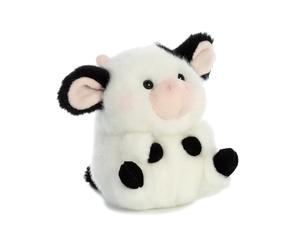 Aurora? Round Rolly Pet? Daisy Cow? Stuffed Animal - Adorable Companions - On-The-Go Fun - White 5 Inches