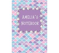 Aurora’s Notebook: Mermaid Notebook for Kids | Half Blank, Half Lined Journal for Drawing and Writing | Personalized Mermaid Gift for Girls | Creative Story and Doodle Book | 6x9”, 100 Pages