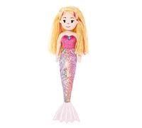 AURORA Sea Sparkles 13346 Mermaid Melody Plush, Pink, 18-inch
