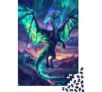 Aurora Seraphim Dragon 1000-Piece Puzzle for Adults, 52x38cm/1000pcs; Smooth White Card with Reduced Dust; to Return to Whenever Time Permits
