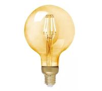 Aurora Smart Zigbee Dimmable 4W LED G125 E27 Filament Vintage Lamp, Very Warm White 1900k, Works with Samsung SmartThings (Hub Required)