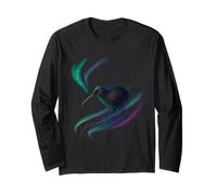 Aurora Swirl Kiwi Art Long Sleeve T-Shirt