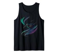 Aurora Swirl Kiwi Art Tank Top