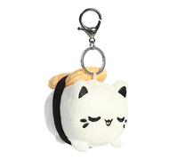 Aurora - Tasty Peach - 3.5" Salmon Sushi Meowchi Keychain, White, S
