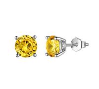 Aurora Tears Birthstone Stud Earrings 925 Sterling Sliver Birthstone Earring Birth Stone Jewelry Gifts for Women and Men DE0214