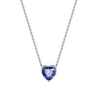 Aurora Tears December Birthstone Necklaces Love Heart 925 Sterling Sliver Heart-Shaped Birthstone Pendant Birth Stone Jewelry Gifts for Women and Men DP0265D
