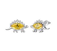 Aurora Tears Dinosaur Cute Stegosaurus Stud Earrings 925 Sterling Silver Tyrannosaurus Animal Lover Earrings for Girls Boys Women Girlfriend Daughter Birthday Gifts DE0255N