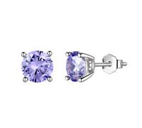 Aurora Tears June Birthstone Stud Earrings Sliver Plated Blue Alexandrite Birthstone Earring Birth Stone Jewelry Gifts for Women and Men DE0214D