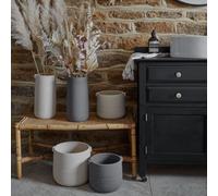 Ivyline Aurora Terrazzo Handle Planter Oat H21cm D22cm