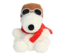 Aurora Timeless Peanuts Palm Pals Flying Ace Stuffed Animal - Classic Characters - Lasting Memories - White 5 Inches