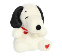 Aurora Timeless Peanuts Palm Pals Snoopy Hearts Stuffed Animal - Classic Characters - Lasting Memories - White 5 Inches