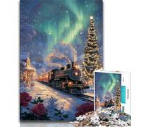 Aurora Train 1000 Piece Jigsaw Puzzles for Teenagers,Learning Educational Toy for Is Ideal As A Gift for The Whole Family 50x75cm