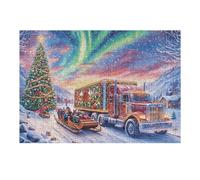 Aurora Truck 300 Piece Jigsaw Puzzle for Adults Teens Craft Room Decor Creative Project Whimsical Artwork for Crafters 300 PCS