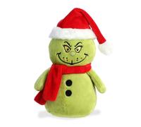 Aurora? Whimsical Dr. Seuss? Grinch Snowman Stuffed Animal - Magical Storytelling - Literary Inspiration - Green 8 Inches