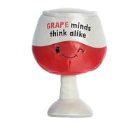 Aurora Witty JUST Sayin' Grape Minds Think Alike Stuffed Animal - Expressive Characters - Quirky Gift Ideas - Red 10 Inches