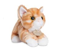 Aurora Miyoni Orange Tabby Cat 20Cm Soft Teddy Plush Toy Stuffed Animal Gift NEW