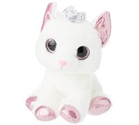 Aurora World 60876 Duchess White Cat with Crown 7In