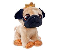 Aurora World 60879 Royal Pug Dog, Brown and Black, 7-Inch