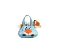 Aurora World Fancy Pals Peek-A-Boo Fox Pet Carrier Orange, 7 inches