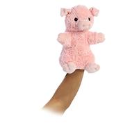 Aurora World Pinky The Pig Hand Puppet Plush, Pink