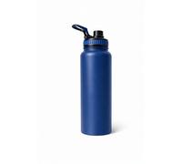 AuroraBloom Crafts Sport Bottle - 1000ml Stainless Steel Insulated Water Bottle with Leak-Proof Lid, Tea Infuser & Wide Mouth | BPA-Free | Hot & Cold Drinks (Red, Black, Blue, Lavender) (Blue)