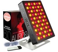AuroraBox by Tundra Tribe - Multi-Wavelength Red Light Therapy & Near-Infrared Panel, 60 LEDs (630nm, 660nm, 810nm, 830nm, 850nm), Stainless Steel Design, Built-in Cooling Fan, 1-Yr Warranty (ABX60B)