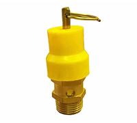 Aurorad 1/2" BSP Male Thread 2/3/4/5/6/7/8/9/10/12.5/15 Bar Brass Air Safety Valve Relief Valve Pressure Release Valve Air Compressor (Size : 2 Bar)