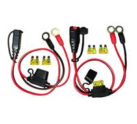 AuroraHJYJ 2 Pack GC008 X-Connect XL Eyelet Terminal Cable - M10 (3/8in) Connector, Compatible with NOCO Smart Battery Chargers, Trickle Charger Accessories for Battery Maintenance