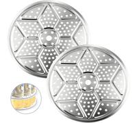 AuroraHJYJ 2Pack 11-Inch Stackable Stainless Steel Canning Rack - Universal Pressure Canner Rack for Water Bath & Pressure Canners