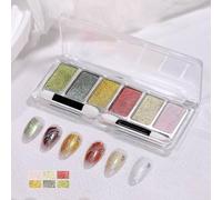 Auroras Chrome Nails Powder Mirrored Effect Iridescence Nails Pigment For Gel Polishing Art Decoration With Brushes Professional Nail Technician Essentials