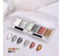 Auroras Chrome Nails Powder Mirrored Effect Iridescence Nails Pigment For Gel Polishing Art Decoration With Brushes Professional Nail Technician Essentials