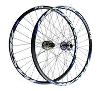 AuroraXQ 26/27.5/29" Bike Front/Rear Wheel MTB Wheelset, Disc Brake Quick Release Aluminum Double-Wall Rim 32H for 7-12S & 1.25-2.25" Tires(1 Pair Wheels,26 inch)